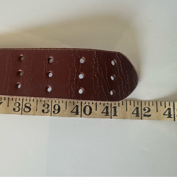 FREE PEOPLE WE THE FREE TRIPLE THREAT LEATHER BELT COWBOY SIZE S/M main image 7